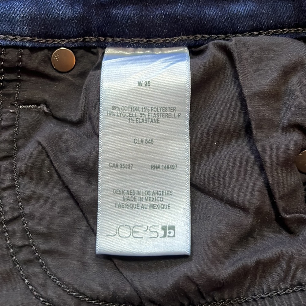 Joe’s Jeans dark wash skinny jeans size 25 - Picture 5 of 6